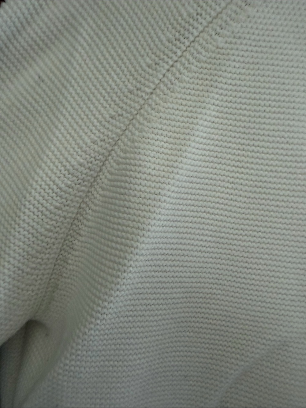 Kinross bone white Knit Funnel Neck Sweater 100% cotton - Picture 4 of 7